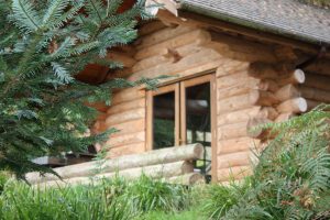 log cabins with private hot tubs